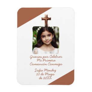 Gracias por Celebrar Mi Primera Comunión con Foto  Magnet