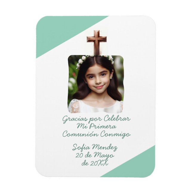 Gracias por Celebrar Mi Primera Comunión con Foto  Magnet (Vertical)