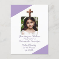 Gracias por Celebrar Mi Primera Comunión con Foto