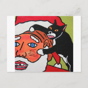 Gracie Claws Holiday Postcard