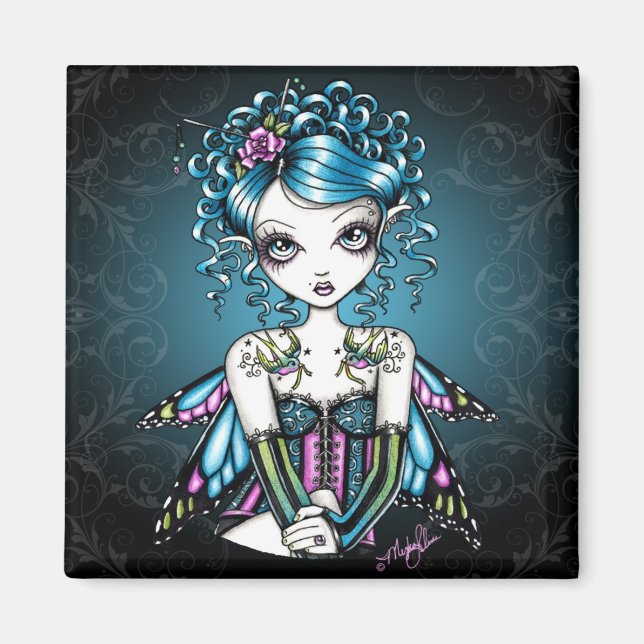 Gracie Gothic Couture Fairy Magnet (Front)