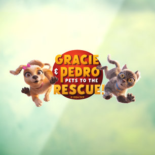 Gracie & Pedro Adventure Awaits Window Cling
