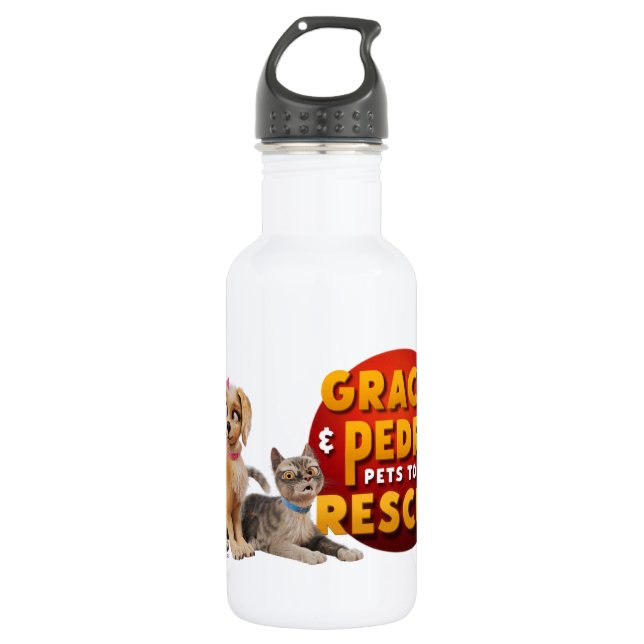 Gracie & Pedro Dynamic Duo 532 Ml Water Bottle (Front)