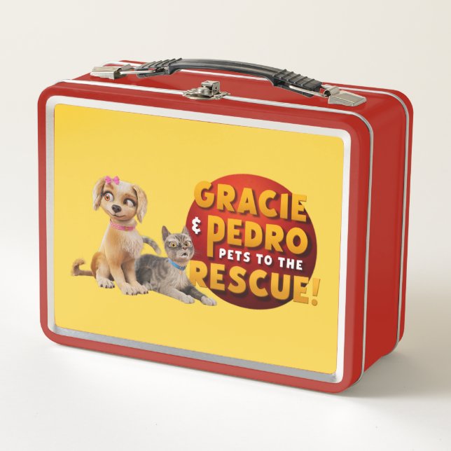 Gracie & Pedro Dynamic Duo Metal Lunch Box (Front)