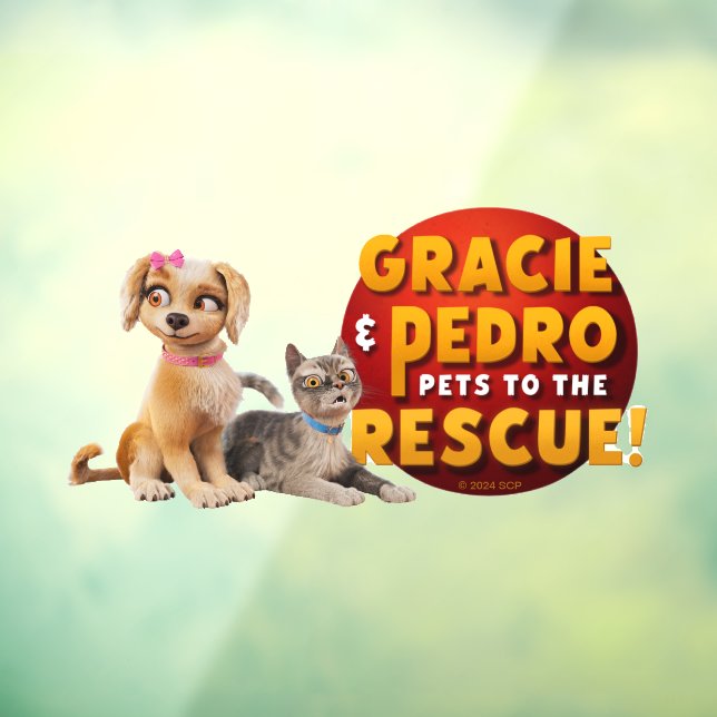 Gracie & Pedro Dynamic Duo Window Cling (Sheet 3)