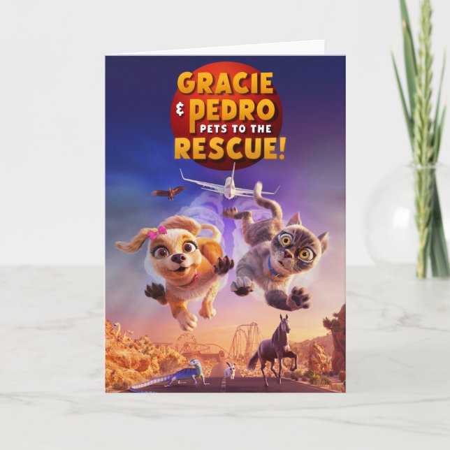 Gracie & Pedro: Pets to the Rescue! Card (Front)