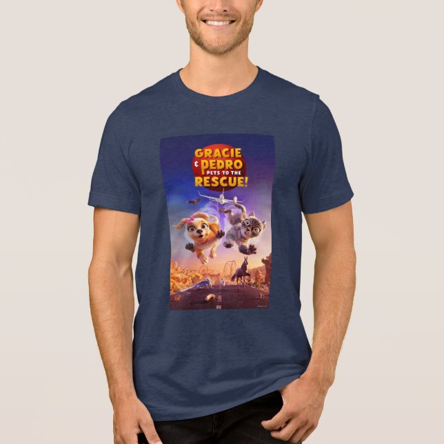 Gracie & Pedro: Pets to the Rescue! Tri-Blend Shirt (Front)