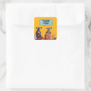 Gracie & Pedro Watch Party Thank You Square Sticker
