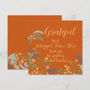 Gracieuse carte de vacances d'action de grâces