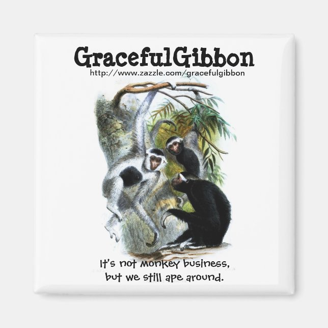 Gracity Gibbon Magnet (Devant)