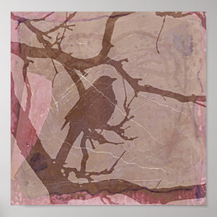 Grackle Grunge 2 Poster