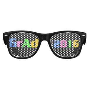 Grad 2016 Colourful Text Design Kids Sunglasses