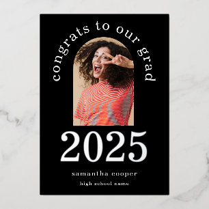 Grad 2024 Arch Photo Silver Foil Announcement