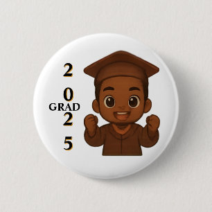 GRAD 2025 Celebration 2 Inch Round Button