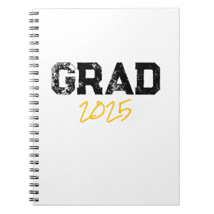 GRAD 2025 School Colours Senior Fun Notebook