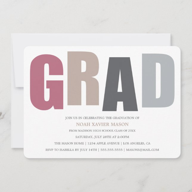 GRAD 2 INVITATION (Front)
