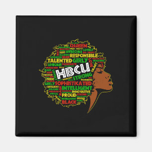 Grad Afro History Black Girls Historical Juneteent Magnet