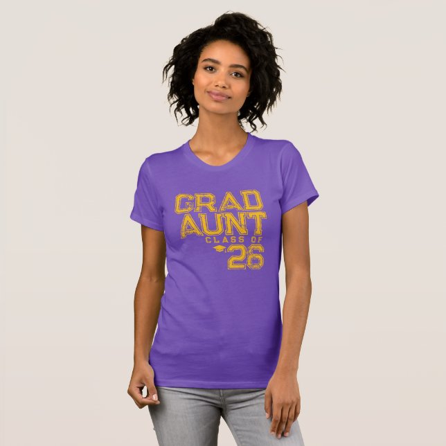 Grad Aunt | Class of 2026 T-Shirt (Front Full)