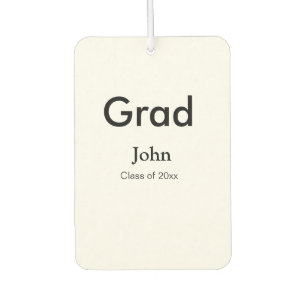 grad boy add name congrats date year text air freshener