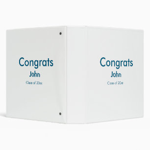 grad boy add name congrats date year text binder