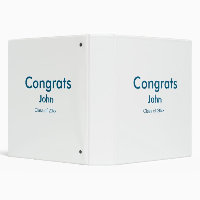 grad boy add name congrats date year text binder (Background)