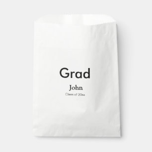 grad boy add name congrats date year text favour bag