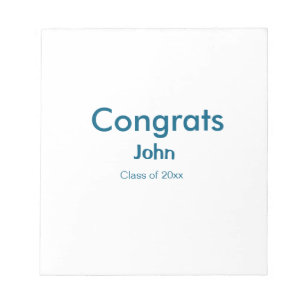 grad boy add name congrats date year text notepad