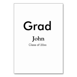 grad boy add name congrats date year text table number