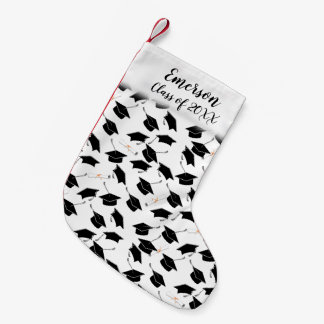 Grad Cap and Diploma Graduation Small Christmas Stocking
