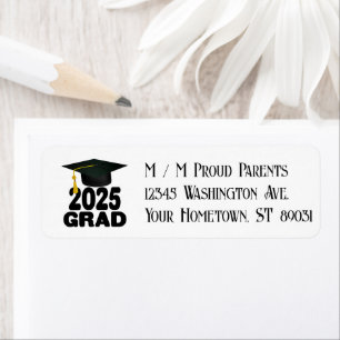 Grad Cap Bold Class of 2025 Graduation 