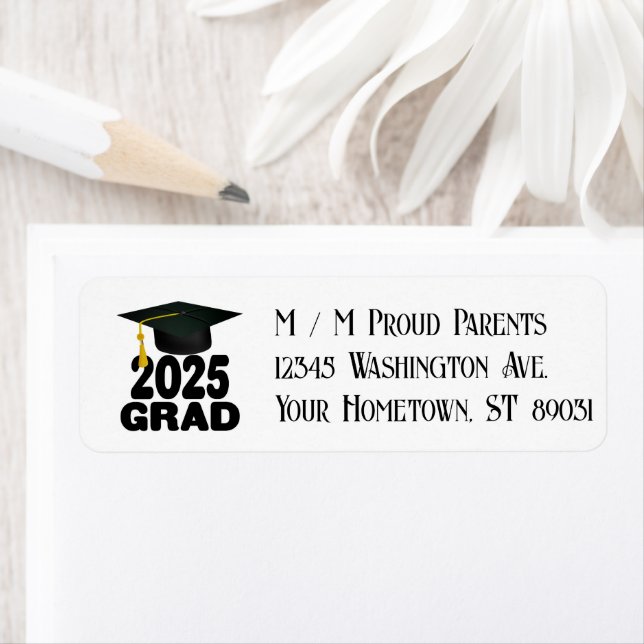 Grad Cap Bold Class of 2025 Graduation  (Insitu)