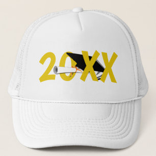 Grad Cap Diploma 20XX Graduation Trucker Hat