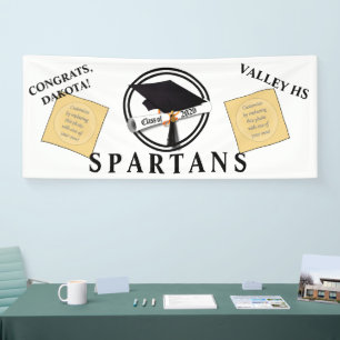Grad Cap Diploma Class of 2026 Banner