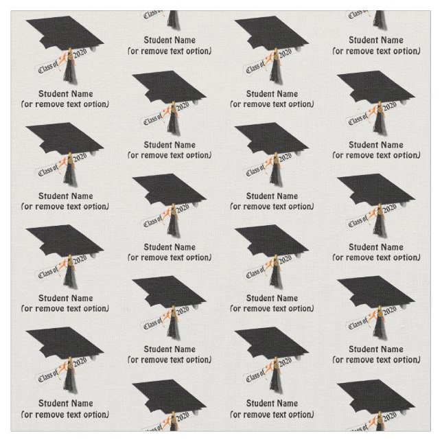 Grad Cap Diploma Class of 2026 Graduation Fabric (Close Up)