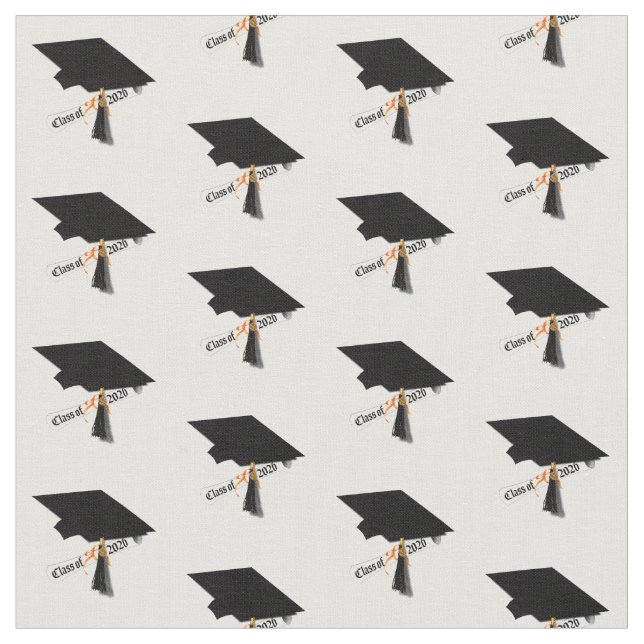 Grad Cap Diploma Class of 2026 Graduation Fabric (Close Up)