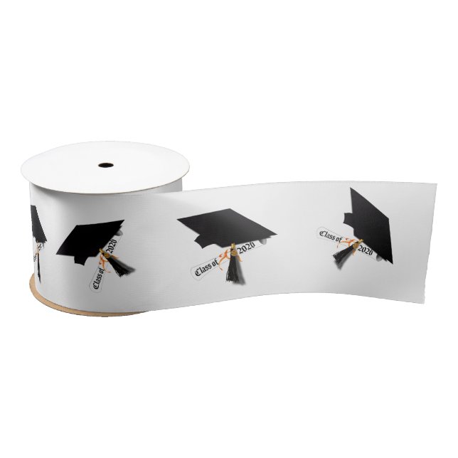Grad Cap Diploma Class of 2026 Graduation Satin Ribbon (Spool)