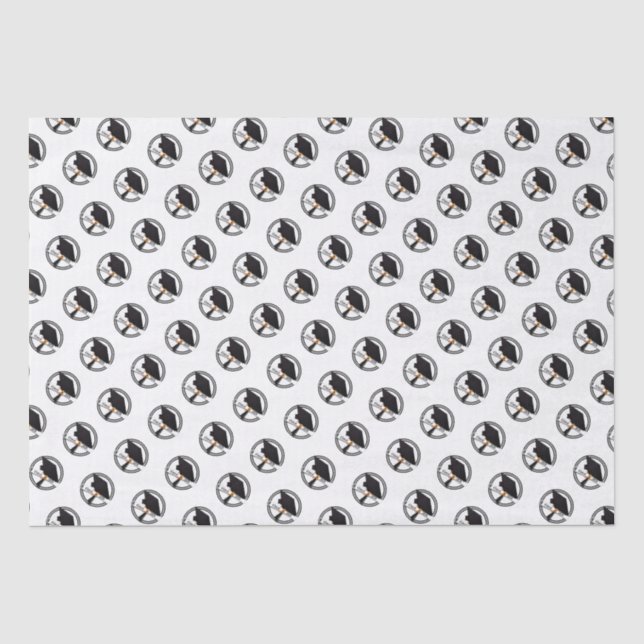 Grad Cap Diploma Class of 2026 Graduation Tissue Paper (Front)