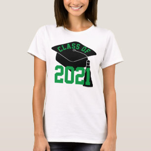 Grad Cap Green Class of 2024 T-Shirt