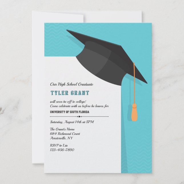 Grad Cap Invitation (Front)