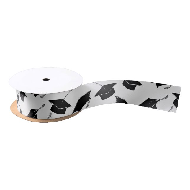 Grad Cap  Pattern Graduation  Satin Ribbon (Spool)