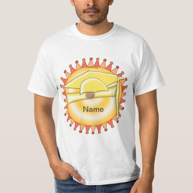 Grad Cap Pennant   t-shirt (Front)