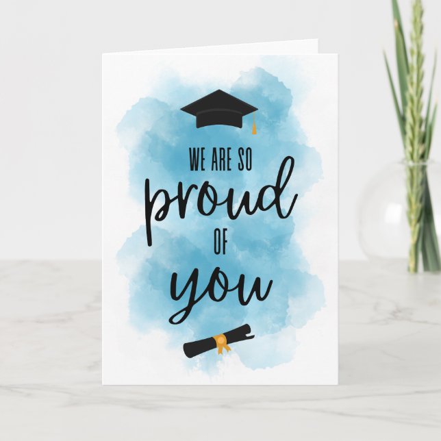 Grad Cards, We Are So Proud of You Card (Front)
