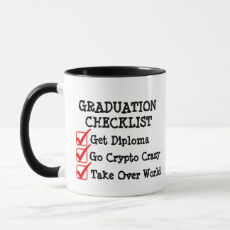 Grad Checklist Mug - Funny Graduation Plan Gift