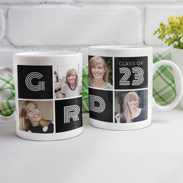 Grad Class of 2023 Photo Collage Coffee Mug (Creator Uploaded)
