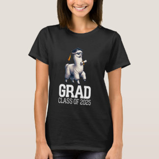 Grad Class Of 2025 Llama Funny Alpaca Graduation G T-Shirt