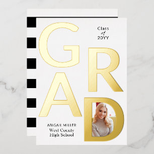 GRAD Class of 2025 photo graduation faire-part