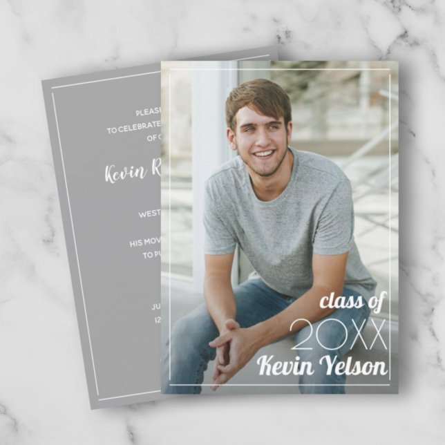 Grad Class Photo Graduation Party Invitation (Creator Uploaded)