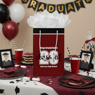 Grad class year custom senior small gift bag