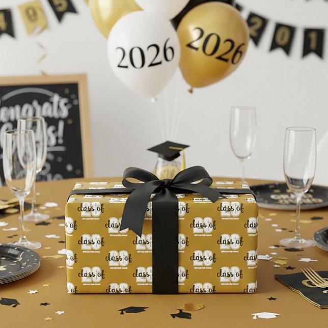 Grad class year custom wrapping paper (Creator Uploaded)