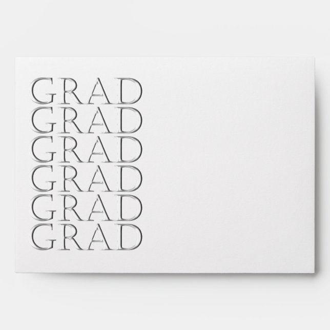 GRAD Envelope in Silver (Front)